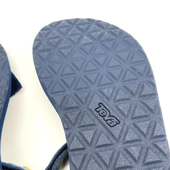 Teva Womens Size 9 Navy Blue Gold Original Universal Sun Moon Celestial Sandals - Picture 11 of 13